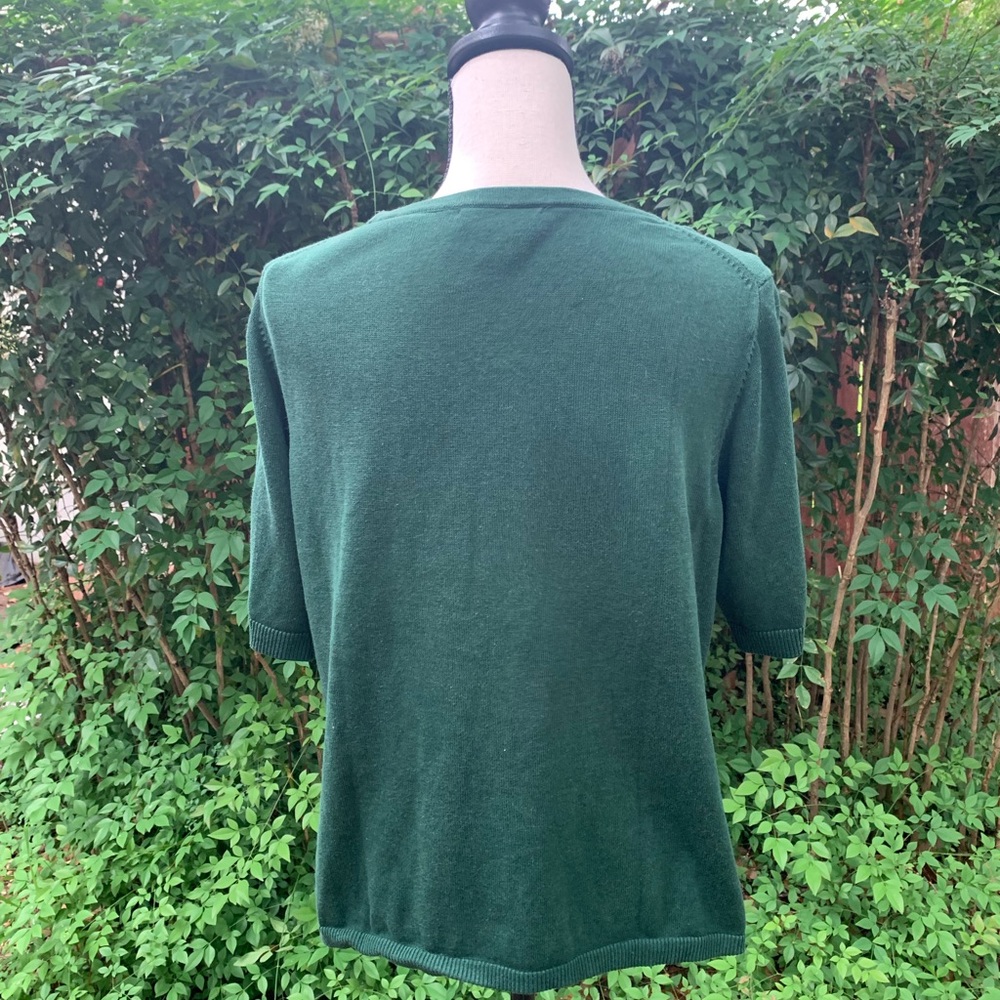 Coldwater Creek Short Sleeved Top with Decor!  ❤️ - Picture 3 of 4